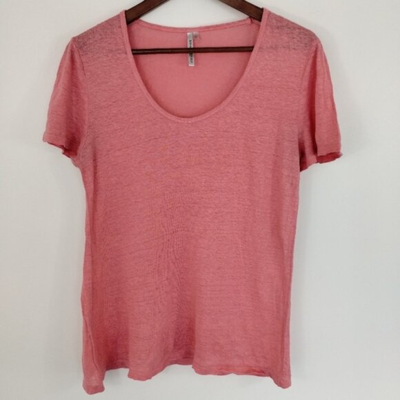 Banana Republic Tops - Banana Republic Slub Scoop-Neck T-Shirt Size Medium